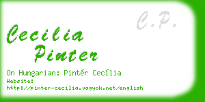 cecilia pinter business card